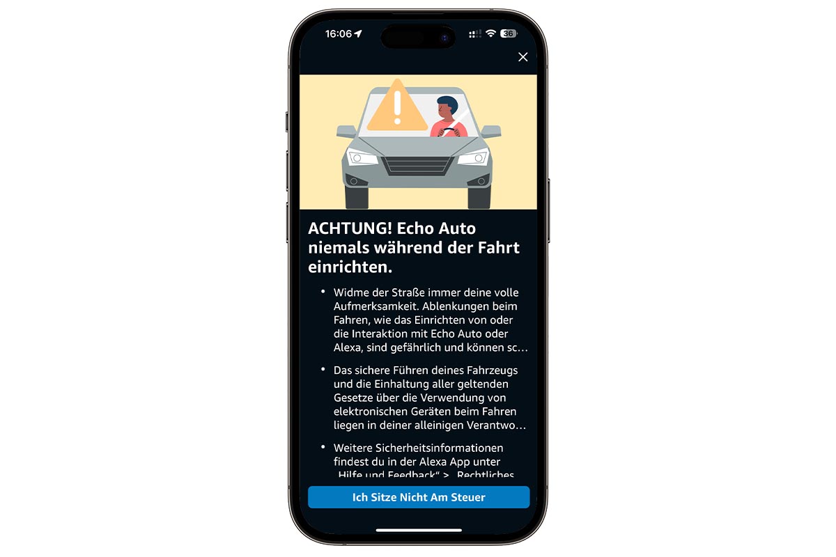 Screenshot Amazon Echo Auto Installation