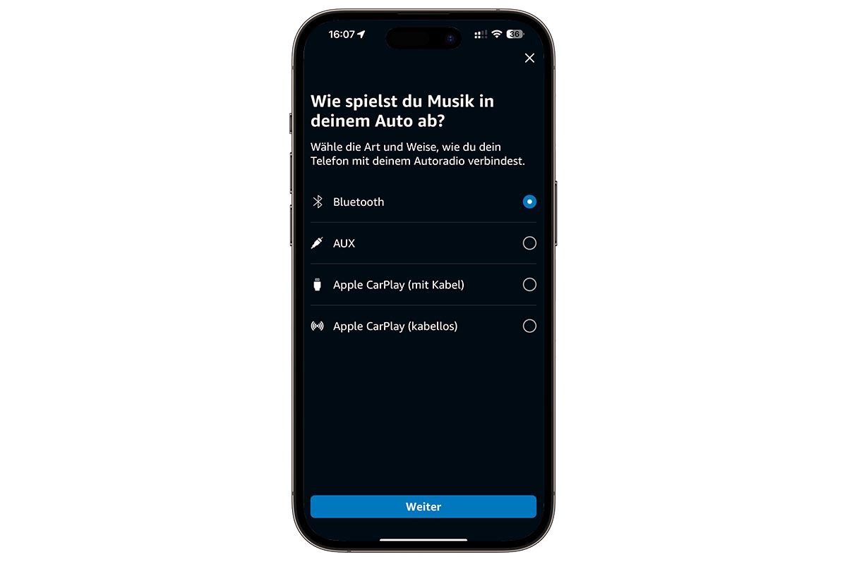 Screenshot Amazon Echo Auto Installation