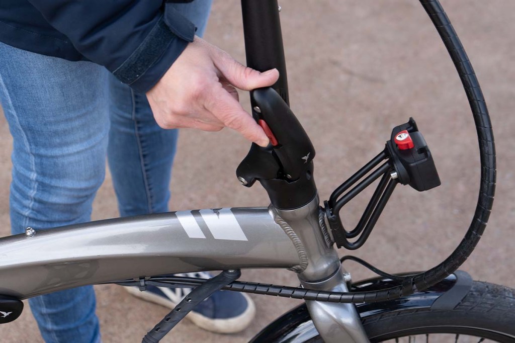 Nahaufnamen Lenkerstange E-Bike