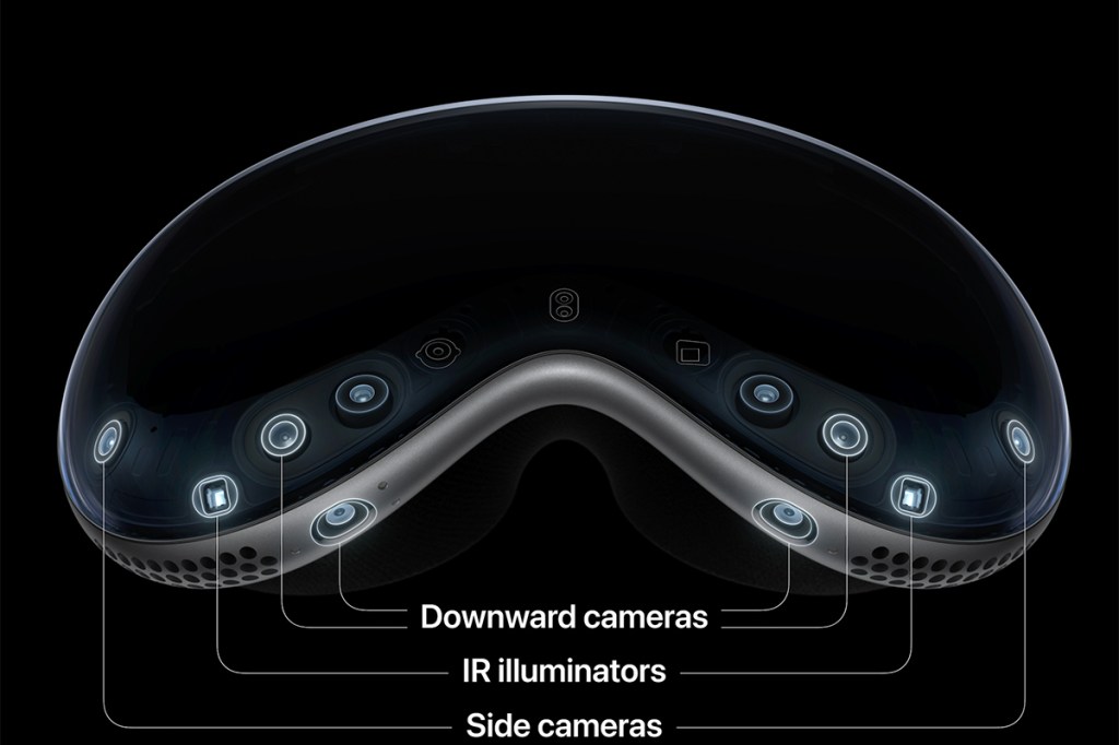 Bild des Displays der Apple Vision Pro