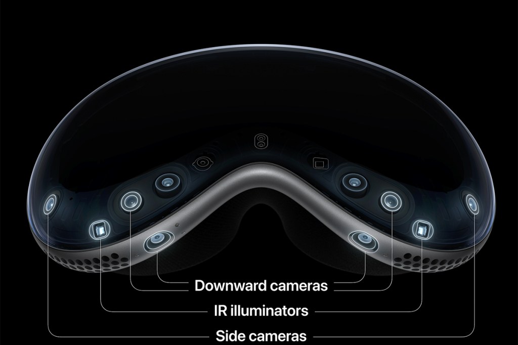 Bild des Displays der Apple Vision Pro