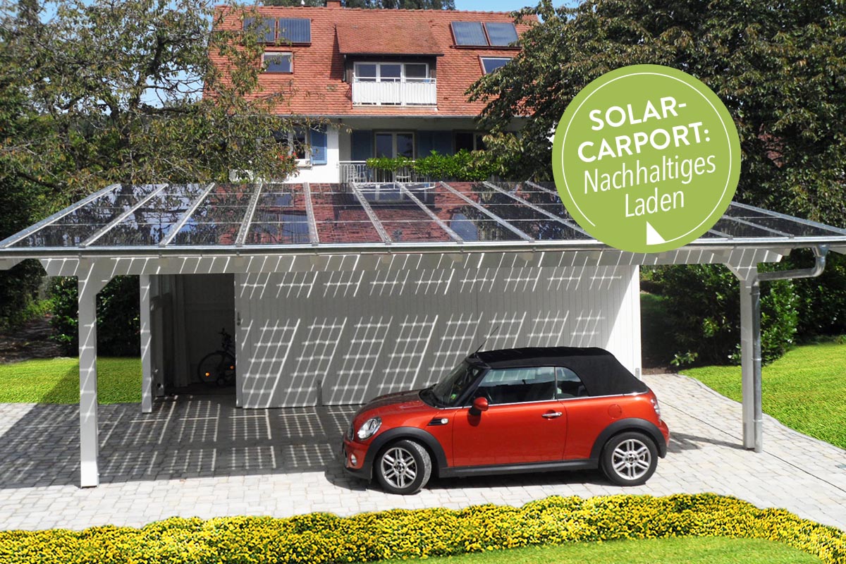 Mit Solarcarport das E-Auto aufladen? Die wichtigsten Fragen