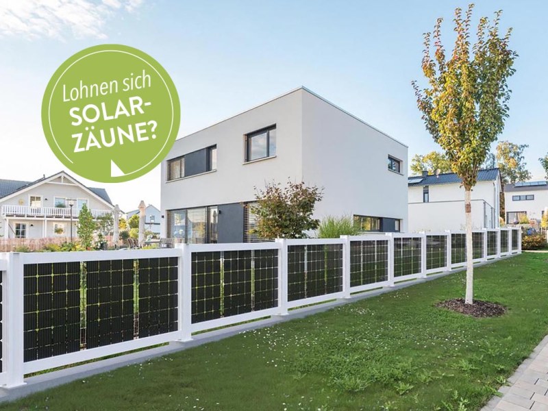 Solarzaun: Sinnvolle Alternative für Photovoltaik auf dem Hausdach?