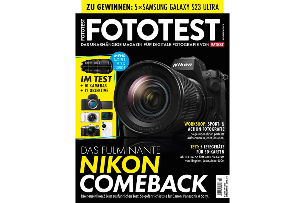 Titel der neuen Ausgabe der FOTOTEST.