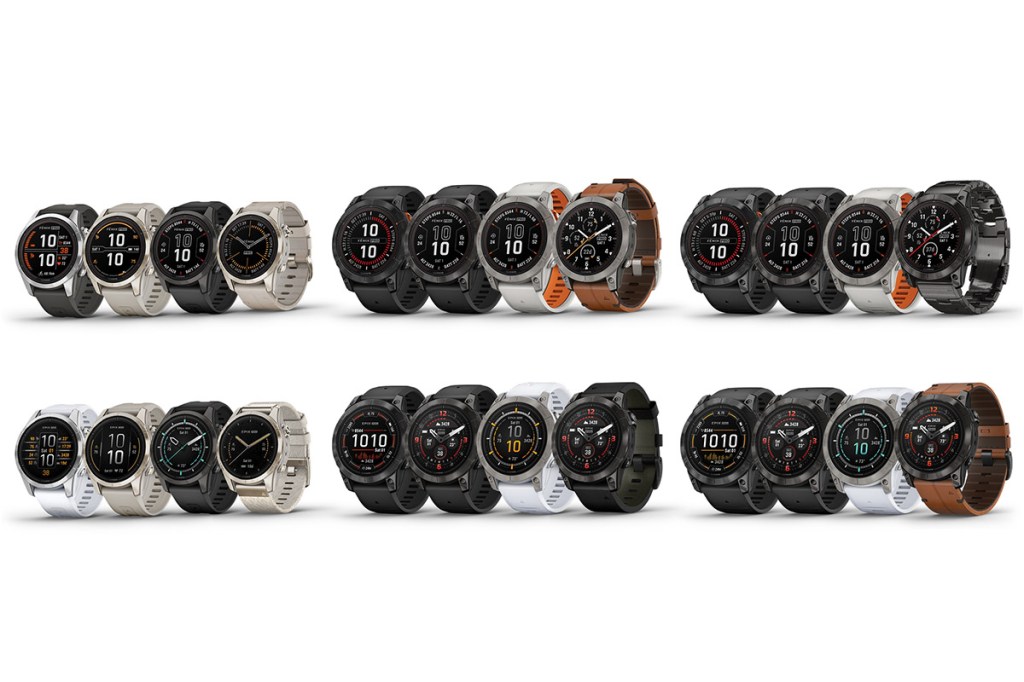 Die Modelle der Garmin Fenix-7-Pro- und Epix-Pro-Serien im Überblick.