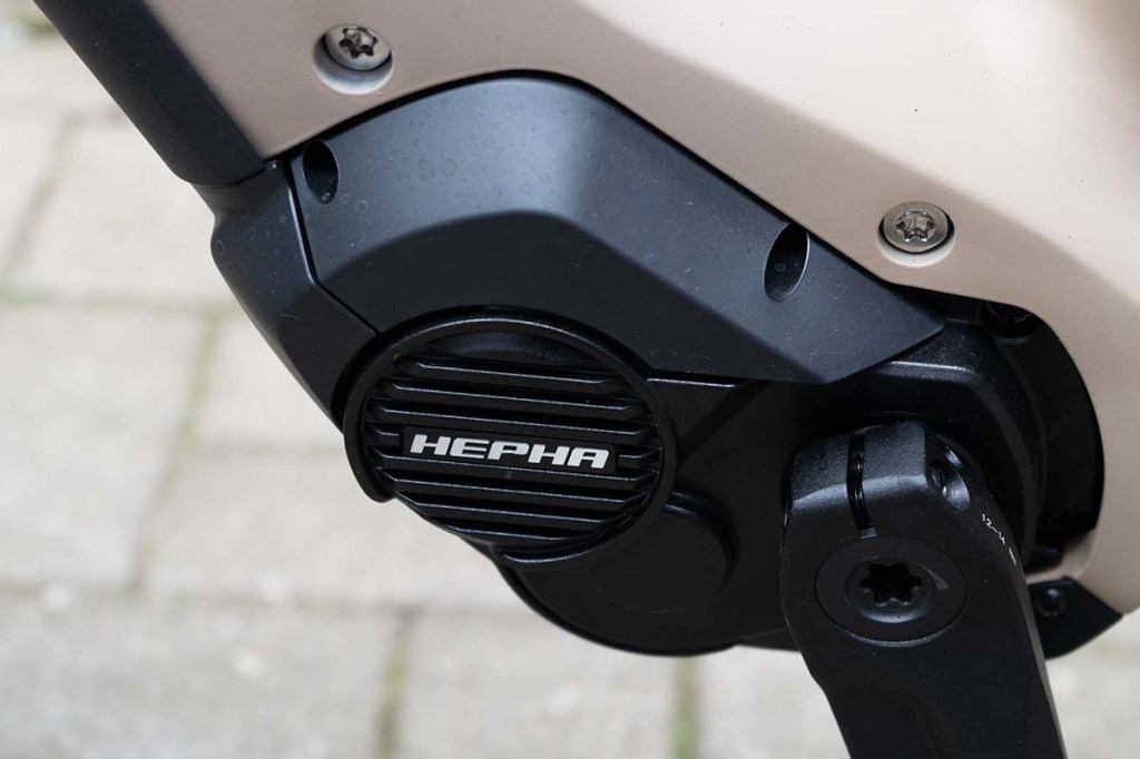 Nahaufnahme E-Bike Motor von Hepha