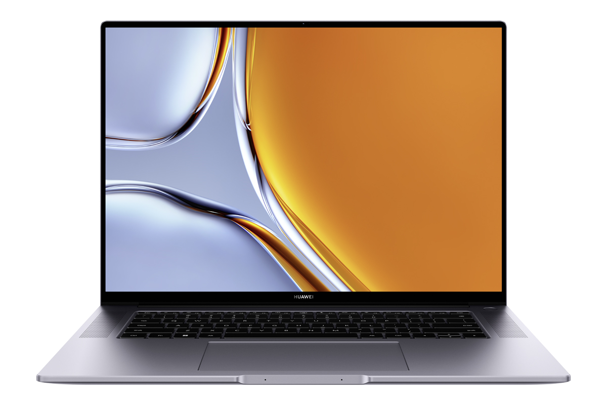 Produktfoto des Huawei MateBook 16s von vorne.