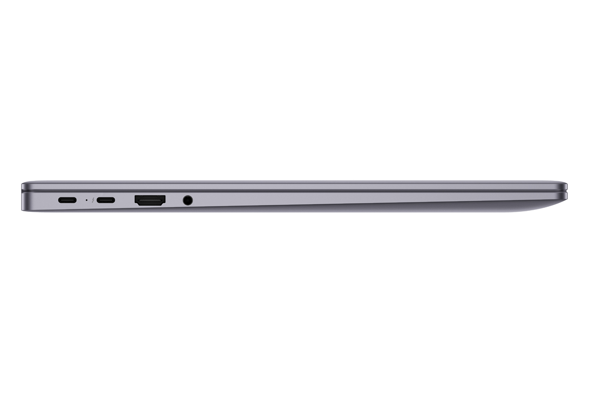 Produktfoto des Huawei MateBook 16s von der Seite.