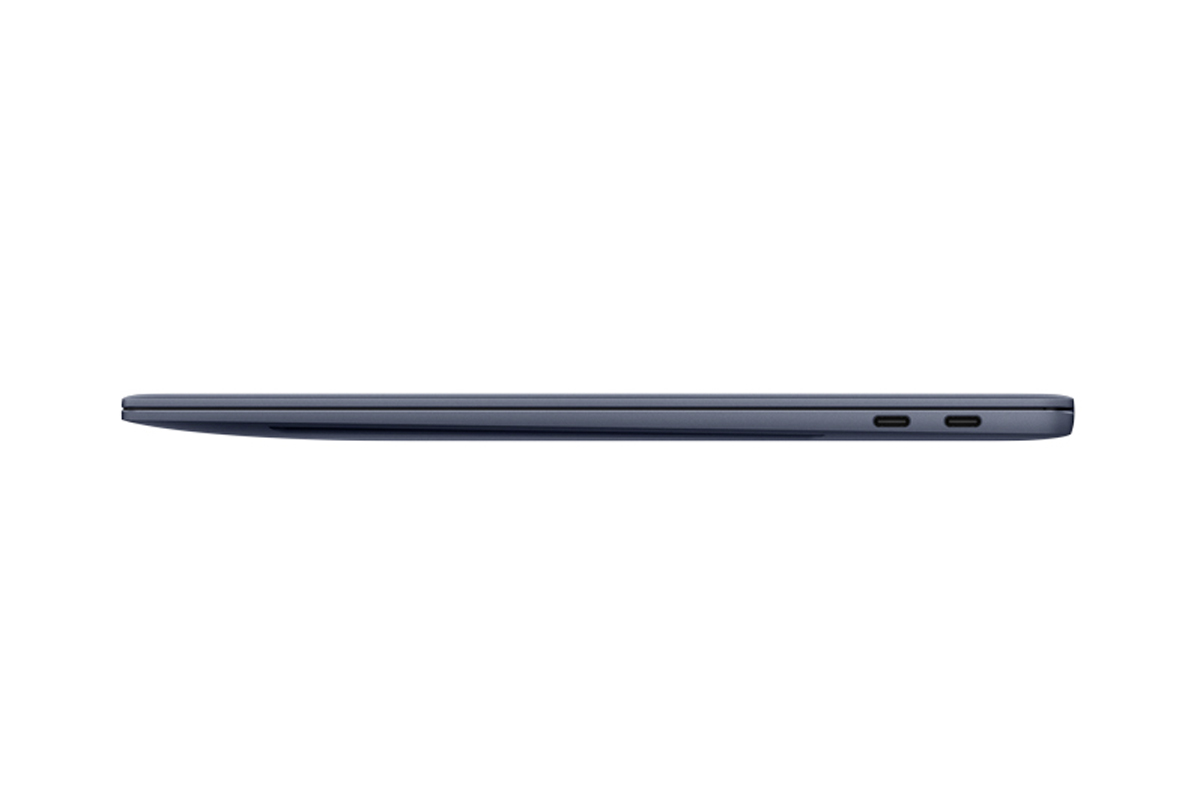 Produktfoto der seitlichen Ansicht des Huawei MateBook X Pro.