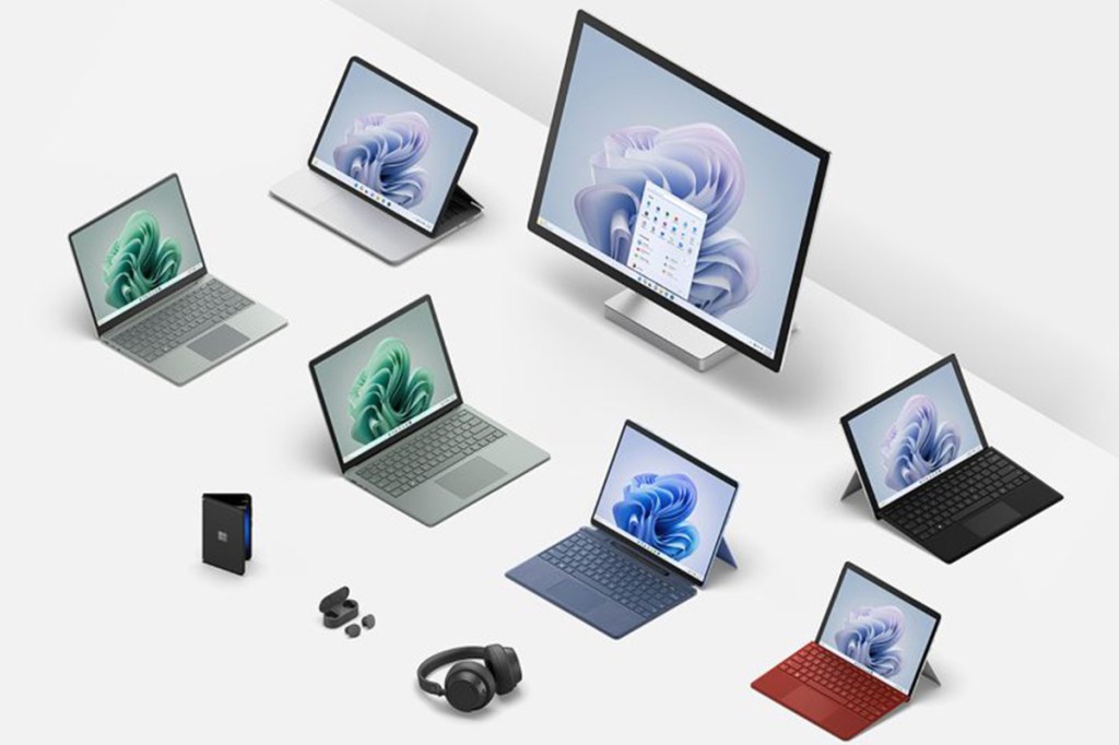 Die Surface-Geräte von Microsoft.