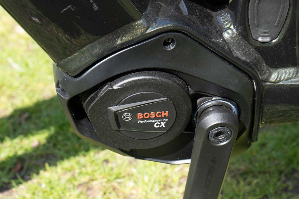 Nahaufnahme E-Bike Motor von Bosch
