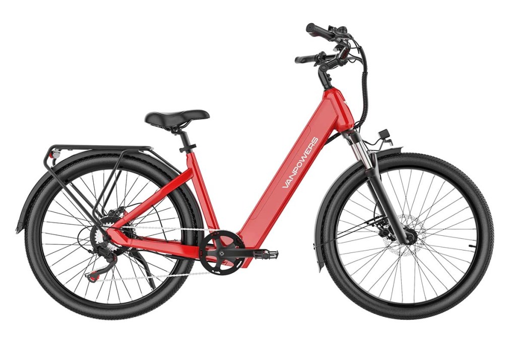 Productshot E-Bike Urban Glide von Vanpowers in rot