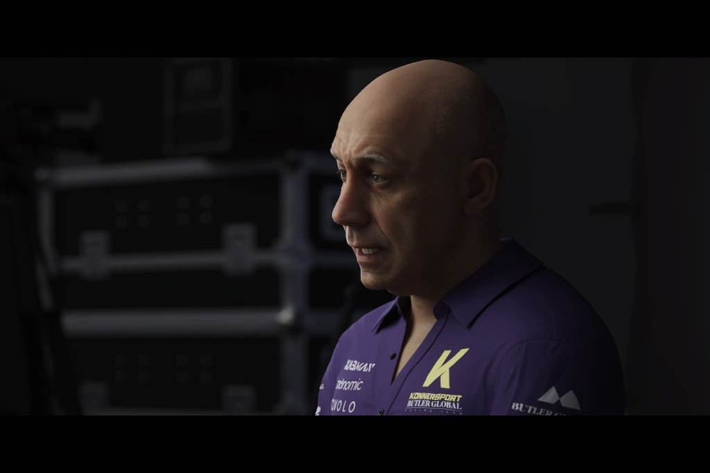 Interviewsituation mit dem Teamchef von Konnersport aus der Story-Kampagne von F1 23.