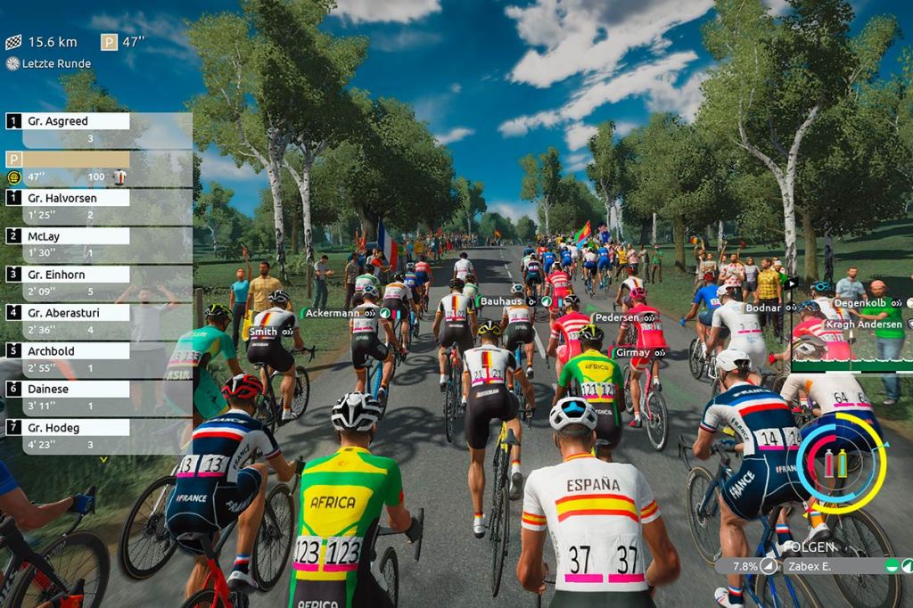 Screenshot zum Videospiel Tour de France 2023.