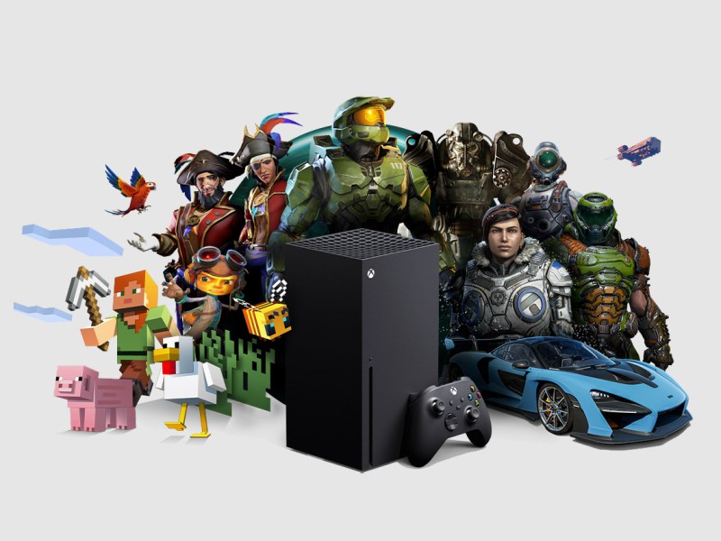 Ein Bild, das die Konsole Xbox Series X zeigt.
