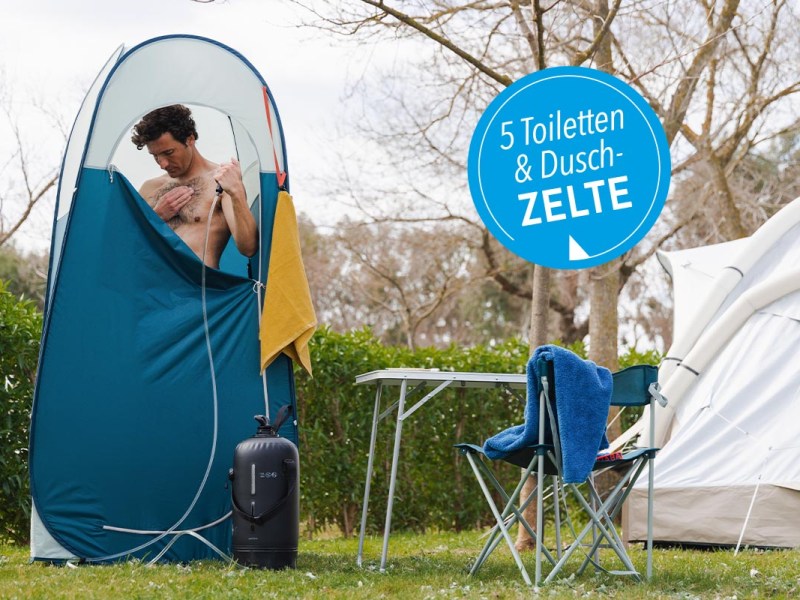 Die besten Toiletten- & Duschzelte: Modelle, Preise, Zubehör