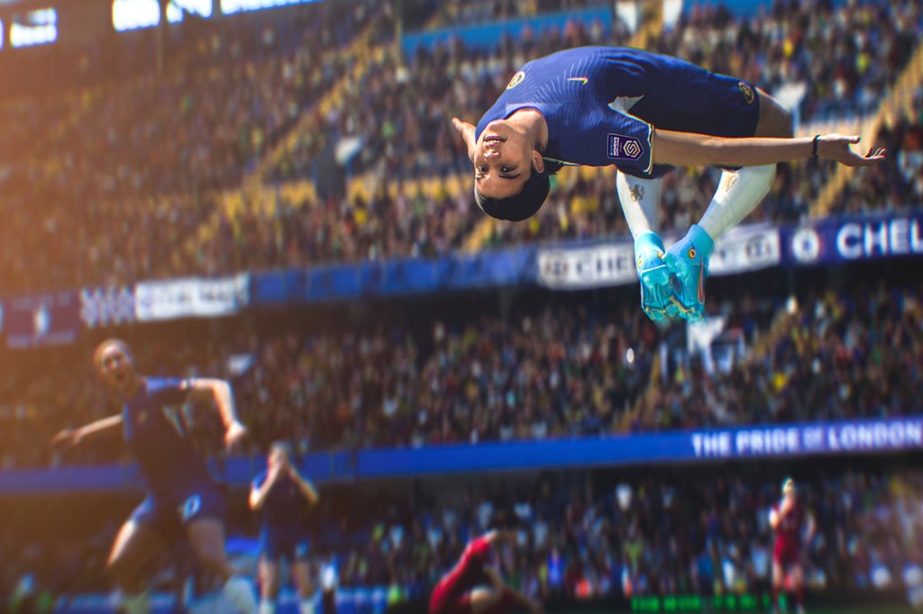 Bild aus dem neuen EA Sports FC24, das Sam Kerr zeigt.