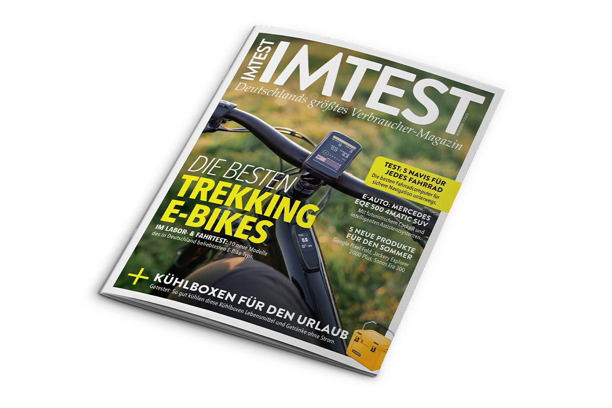 Die IMTEST-Ausgabe 7/23 vor weißem Hintergrund.