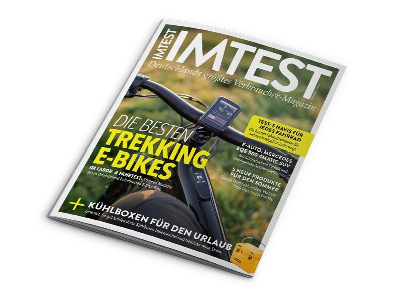 Die IMTEST-Ausgabe 7/23 vor weißem Hintergrund.