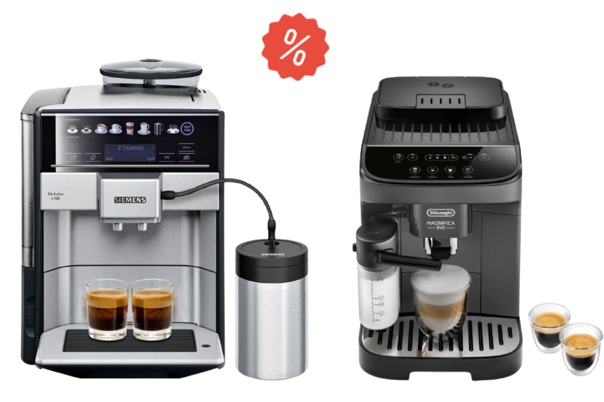 Produktbild des Kaffeevollautomat von De'Longhi und von Siemens