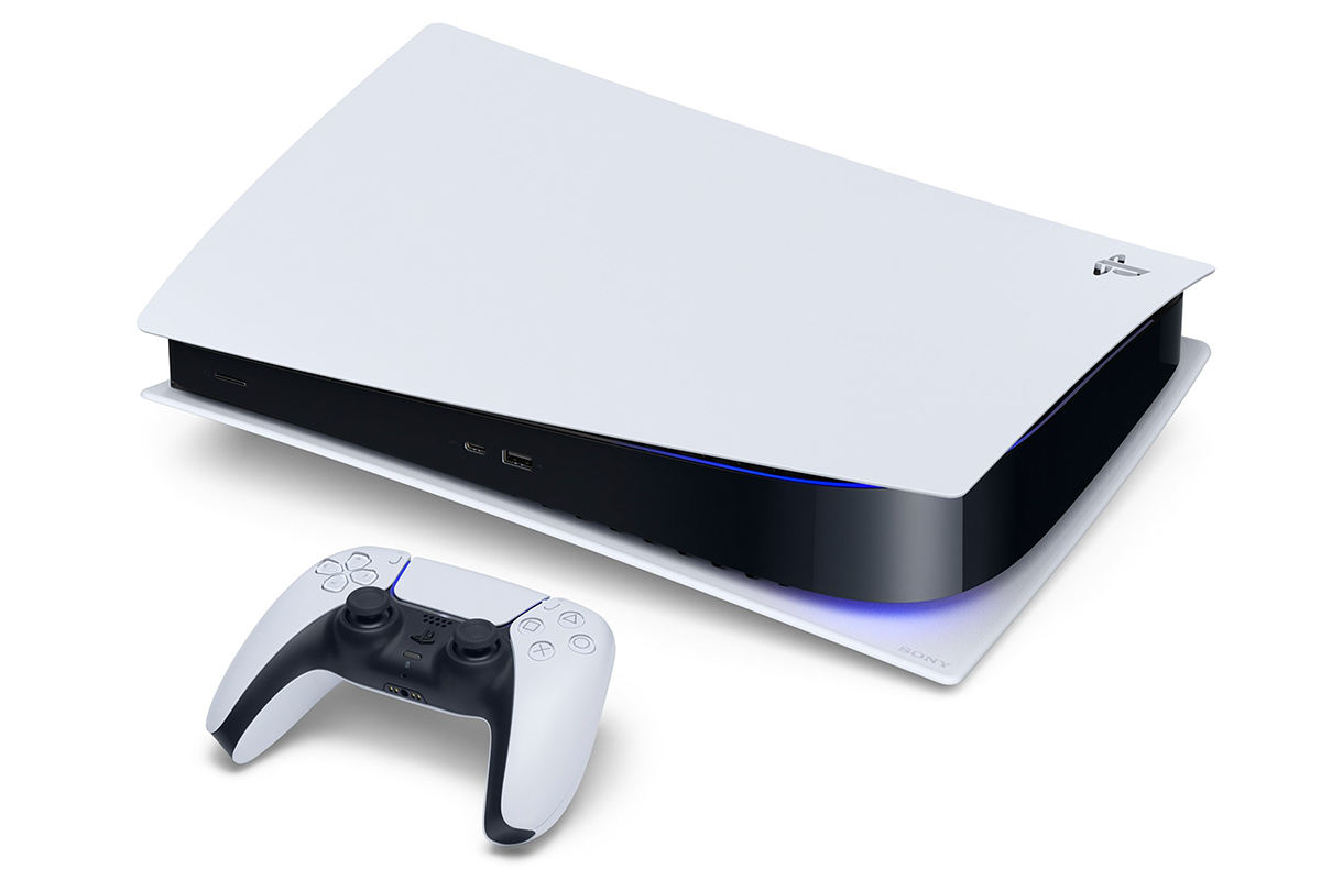 Ein Bild der Sony PlayStation 5.
