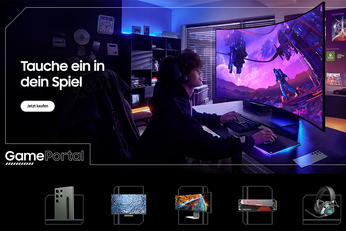 Screenshot vom Samsung Game Portal.