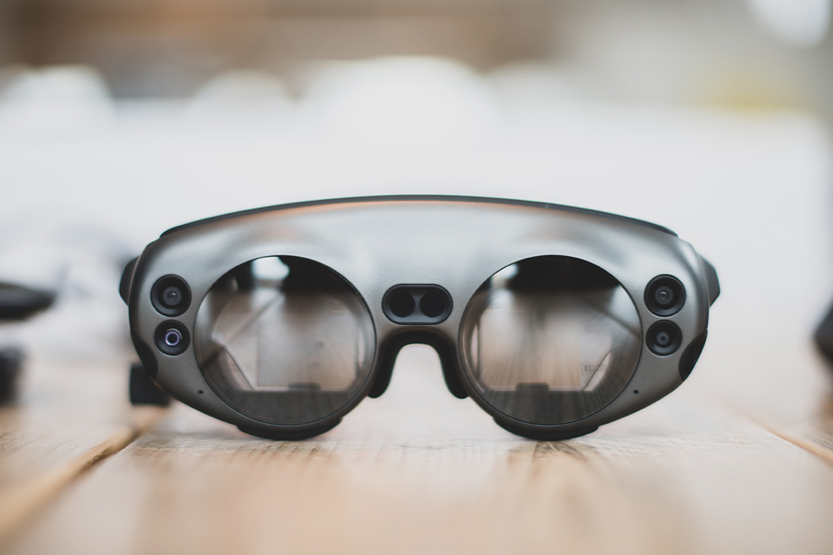 Ein Prototyp von einer VR-Brille