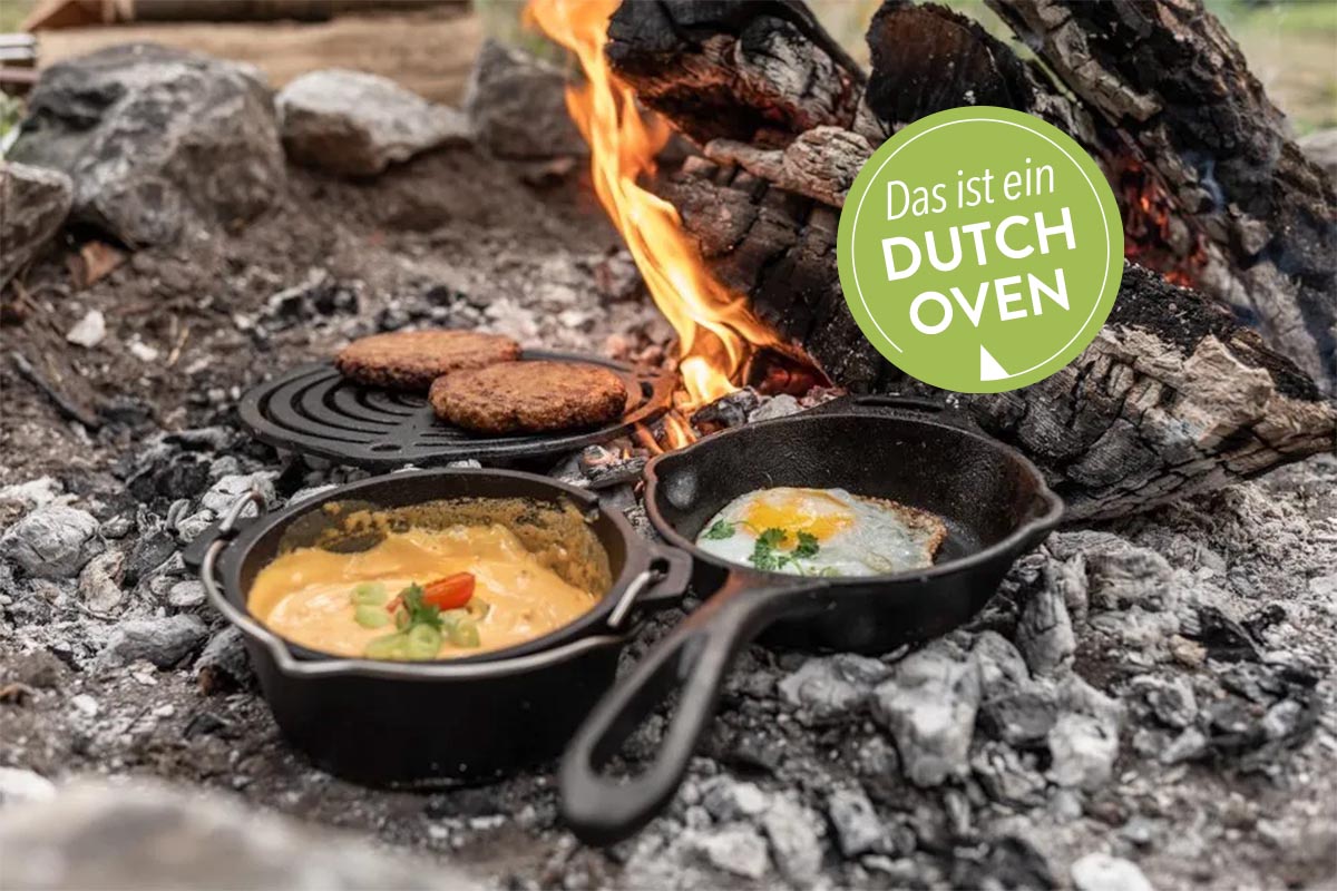 Petromax Dutch Oven auf Feuer