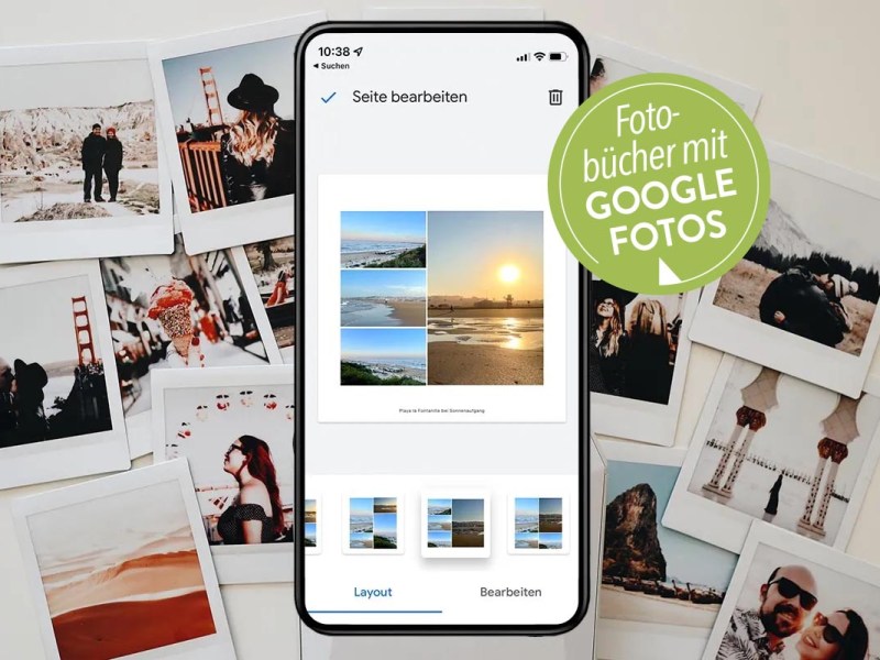 Per App: Fotobuch erstellen & gestalten mit Google Fotos