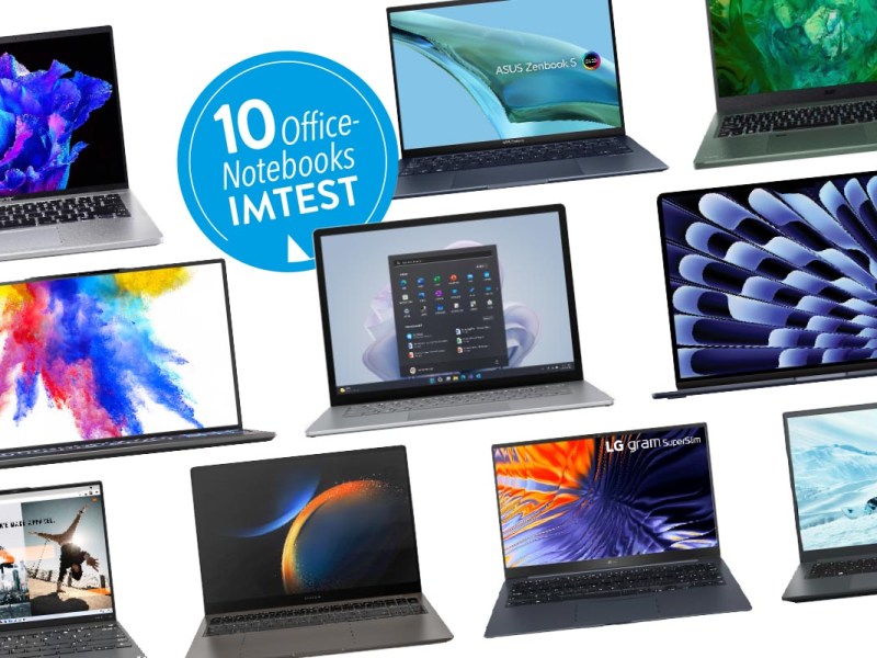 10 Notebooks im Test: So gut sind Office-Laptops 2023