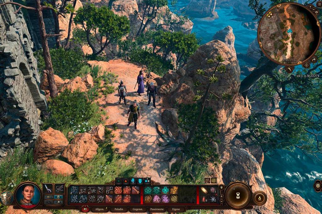Ein Screenshot aus dem PC-Spiel Baldur's Gate 3, der die Spielwelt zeigt.
