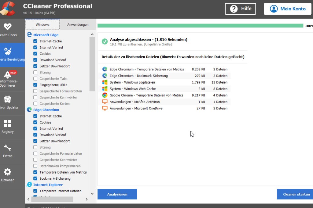 CCleaner Anleitung Schritt 4