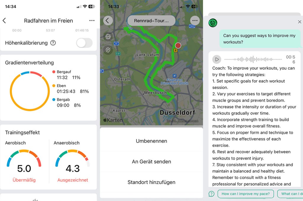 Zepp-App Karten importieren