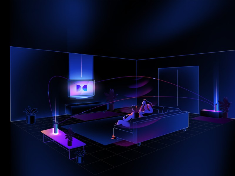 Dolby Atmos Flex Connect in einer Darstellung.