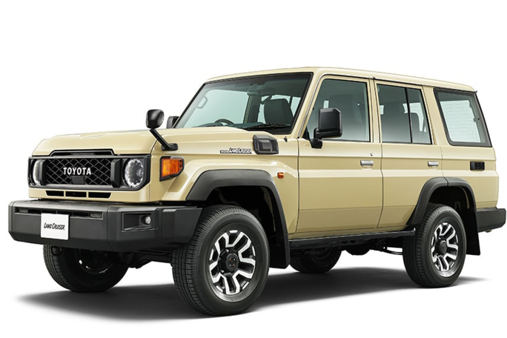 Der neue Toyota Land Cruiser 70 von schräg vorne fotografiert