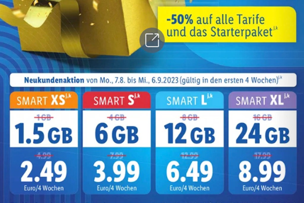 IMTEST mehr 5G - alle Tarife für Connect: Lidl und