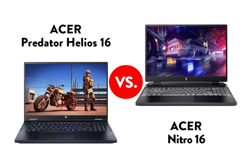 Acer Nitro 16 & Acer Predator Helios Neo 16: Testduell der Gaming-Notebooks