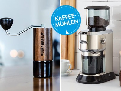 Die beliebtesten Kaffeemühlen: Elektrisch und manuell