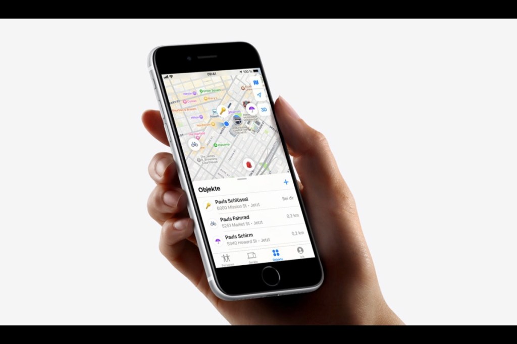Die App von Apple zeigt an, wo sich die AirTags befinden.