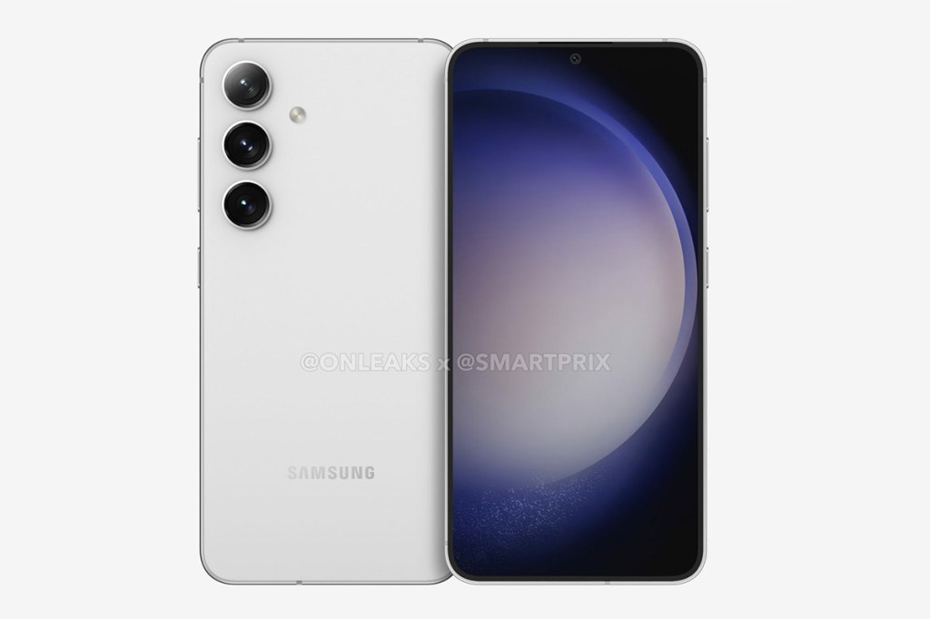 Das Renderbild zum Samsung Galaxy S24 vor weißem Hintergrund.