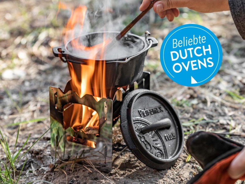 Dutch Oven von Petromax über Feuer.