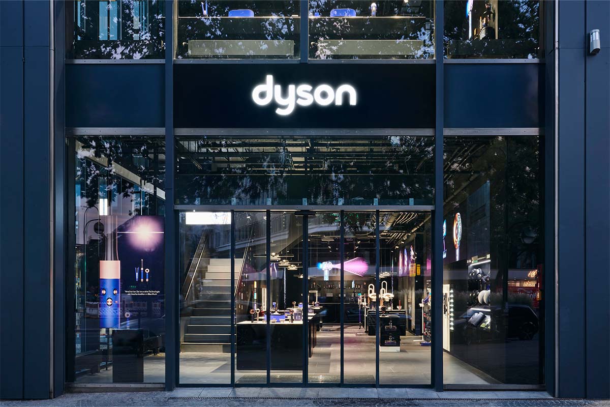 Der Dyson Demo-Store in Berlin von außen.