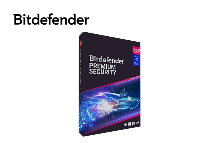 Bitdefender Packshot vor weißem Hintergrund