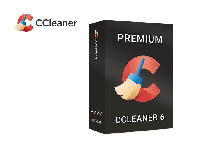 CCleaner Packshot vor weißem Hintergrund