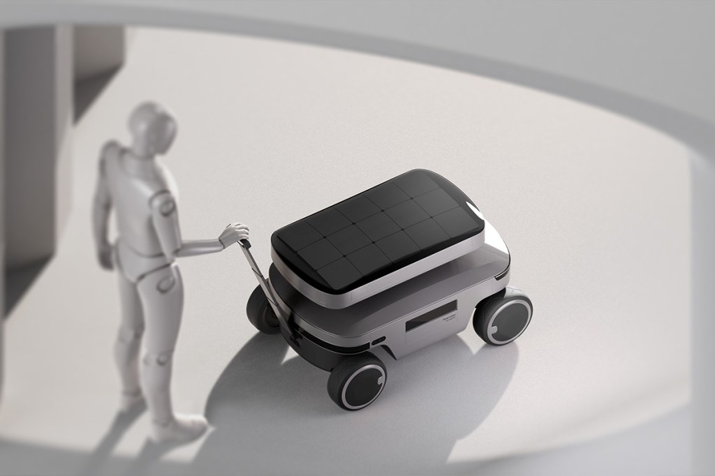 Eine schematische Figur mit dem neuen Jackery-Solarroboter.