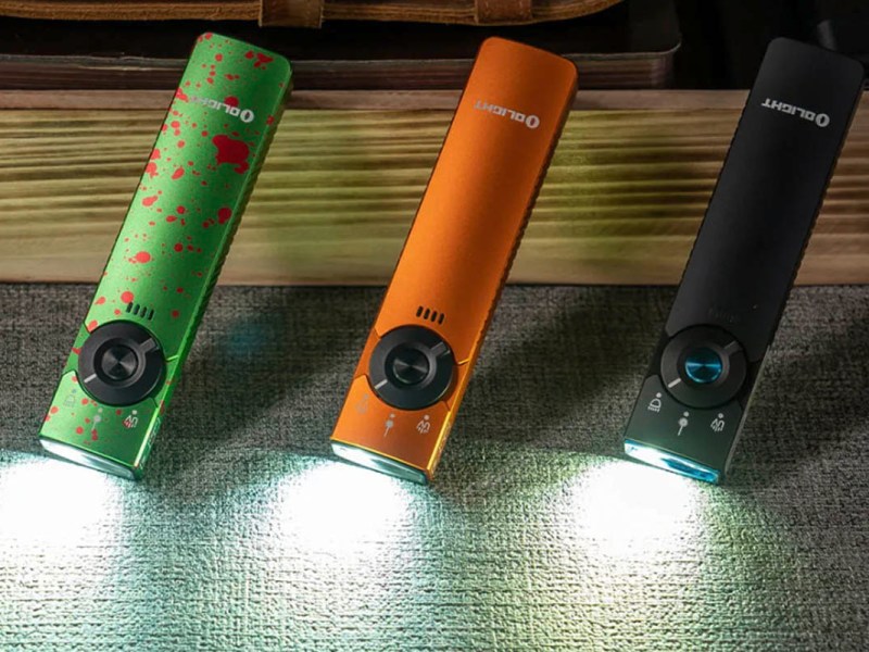 Dre Taschenlampen, orange, grün und schwarz