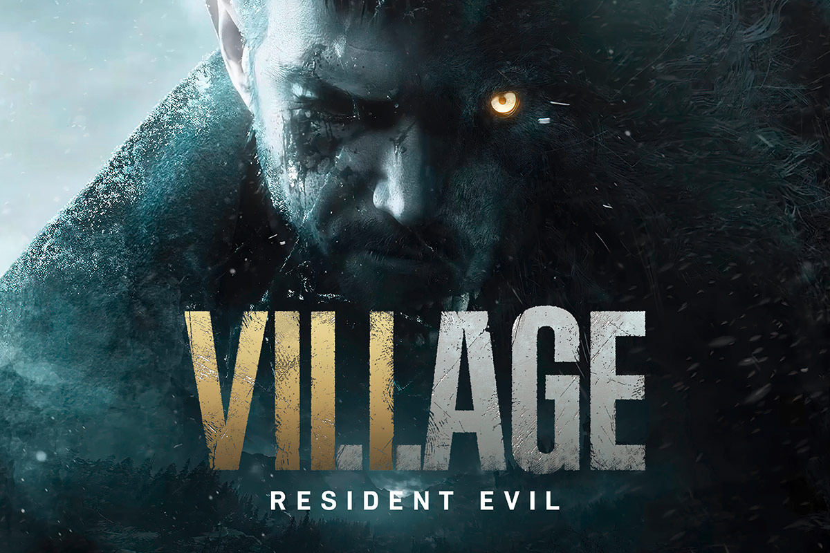 Das Logo und das Artwork von Resident Evil Village.