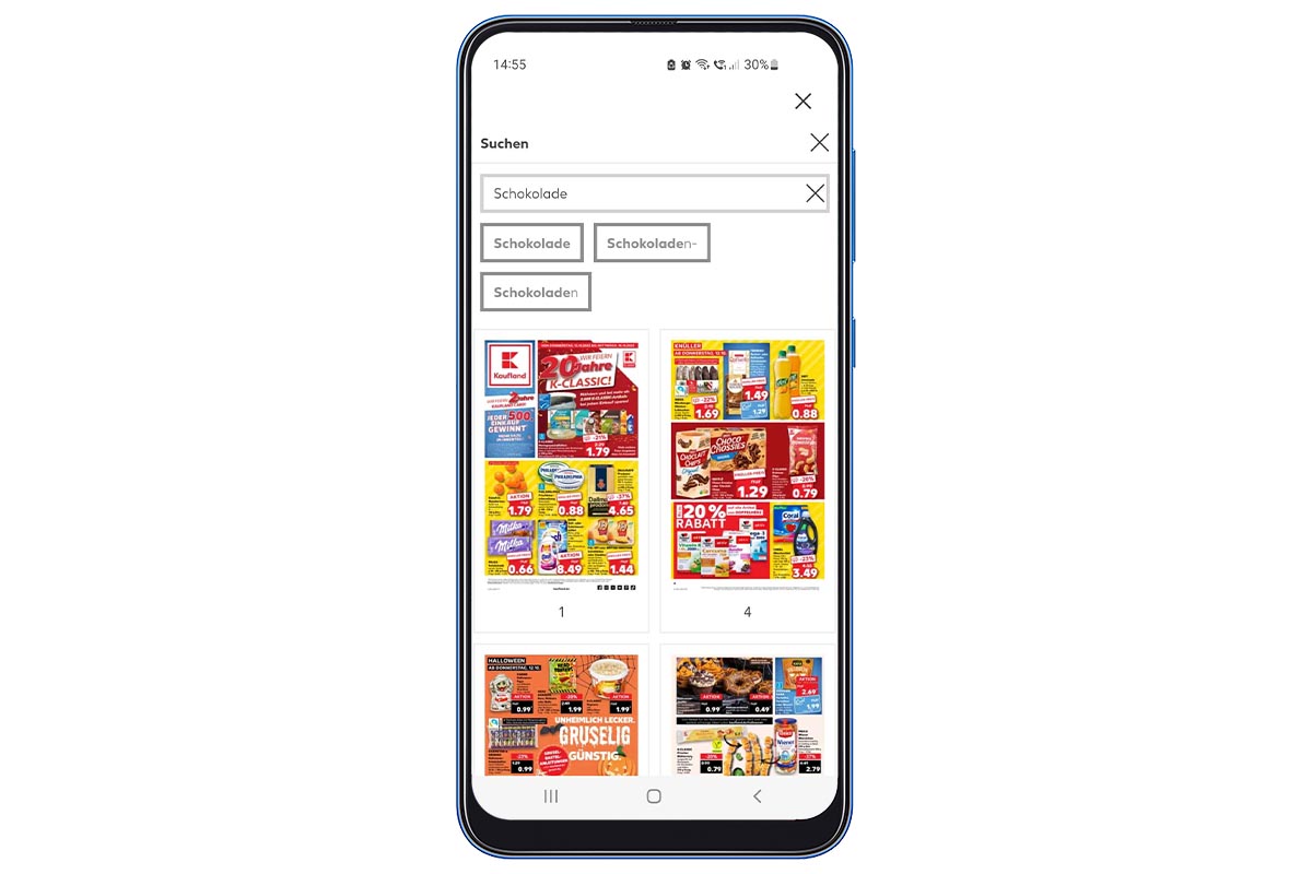 Ein Screenshot aus der Kaufland-App.