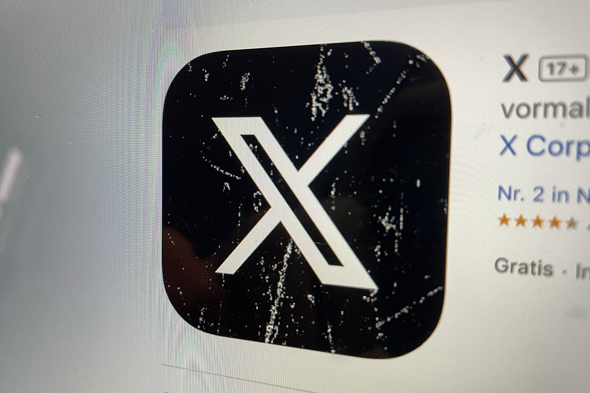 Icon des Kurznachrichtendienstes X im Apple Appstore.
