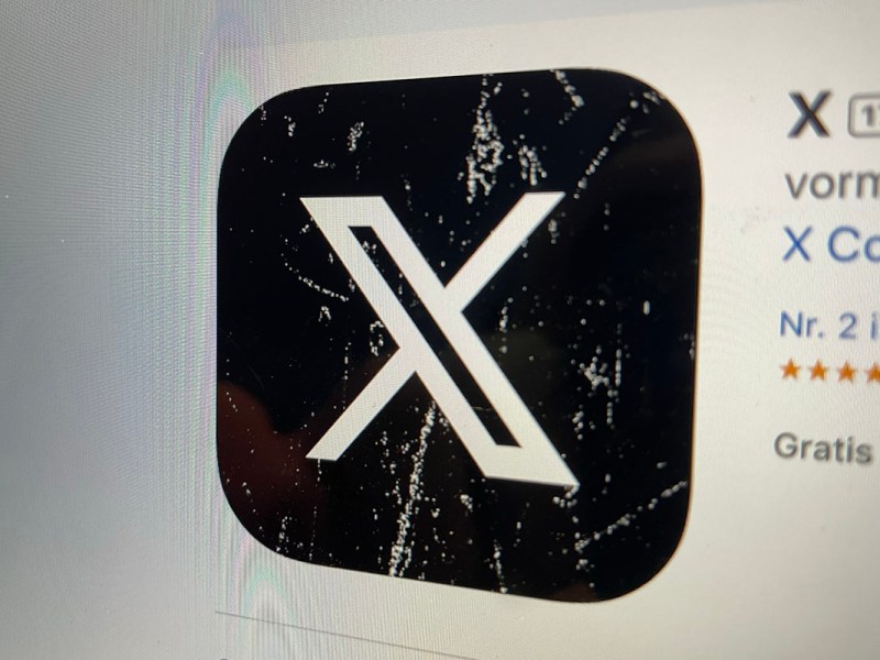 Icon des Kurznachrichtendienstes X im Apple Appstore.